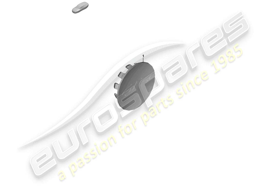 porsche 2026 (718 cayman gt4) diagrama de piezas de la tapa del cubo