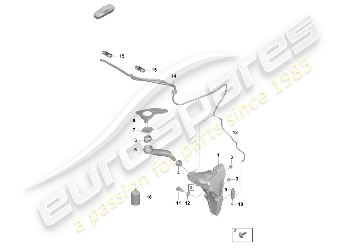 porsche 2021 (718 cayman gt4) diagrama de piezas del sistema arandela