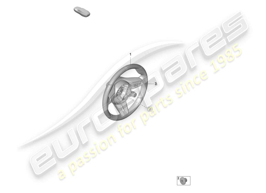 porsche 2021 (992-1 gt3/rs/st) volante multifunción cuero caja de cambios manual diagrama de piezas