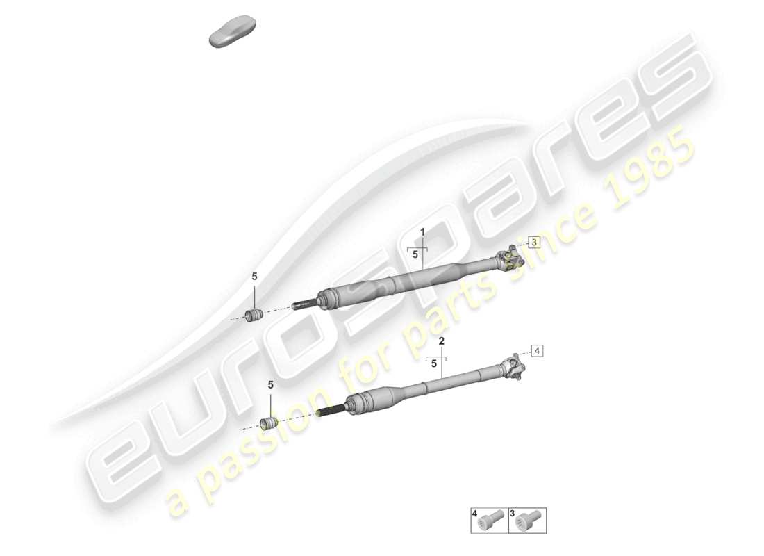 porsche 2023 (992-1) diagrama de piezas del eje cardán