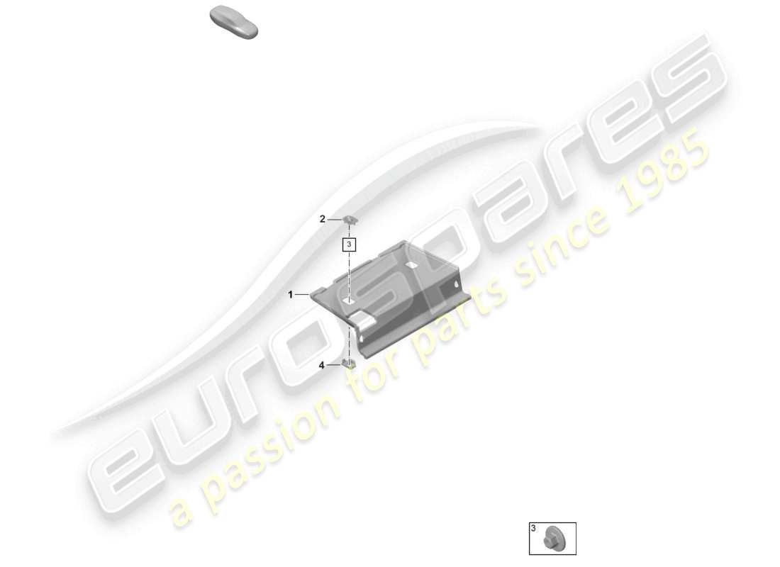 porsche 2025 (992-2 gt3) diagrama de piezas del estante