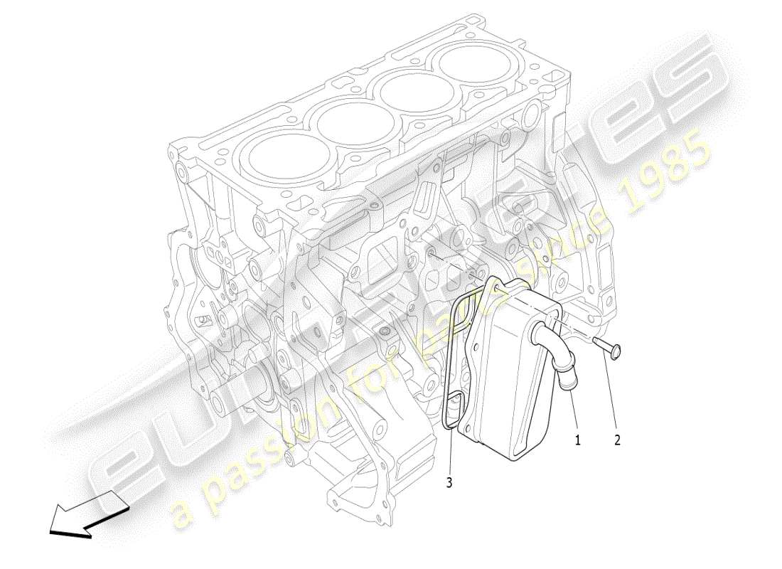 maserati ghibli (2021) diagrama de piezas del intercambiador de calor