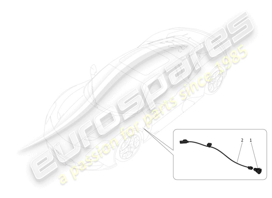 maserati mc20 (2023) grupos de luces laterales diagrama de piezas