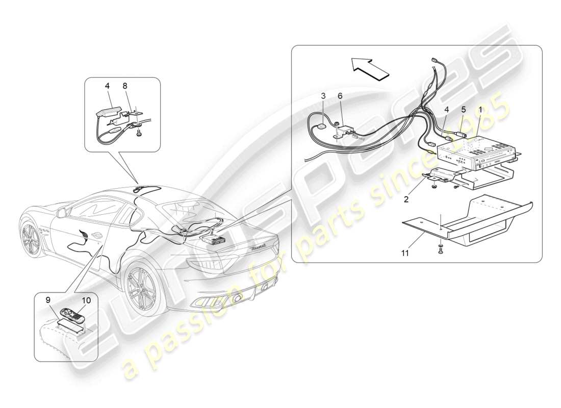 maserati granturismo mc stradale (2012) diagrama de partes del sistema it