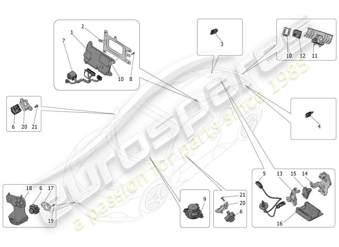 diagrama de pieza que contiene el número de pieza 670219820