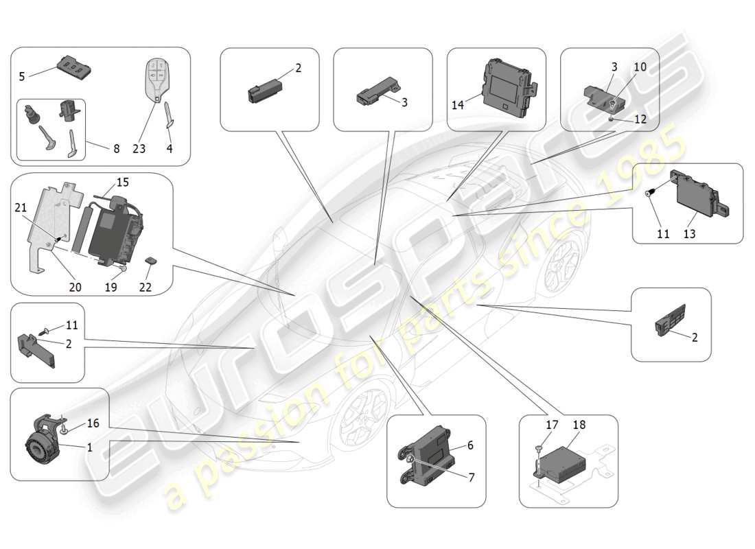 diagrama de pieza que contiene el número de pieza 670213022