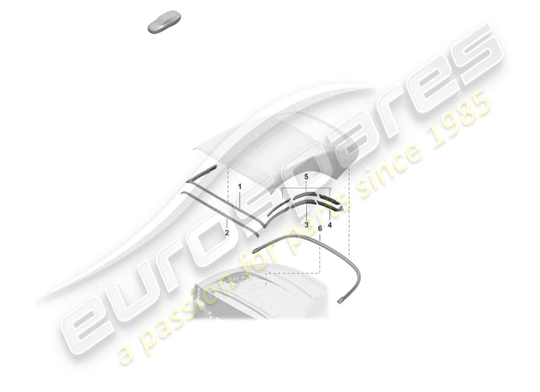 porsche 2024 (992-2) juntas diagrama de piezas