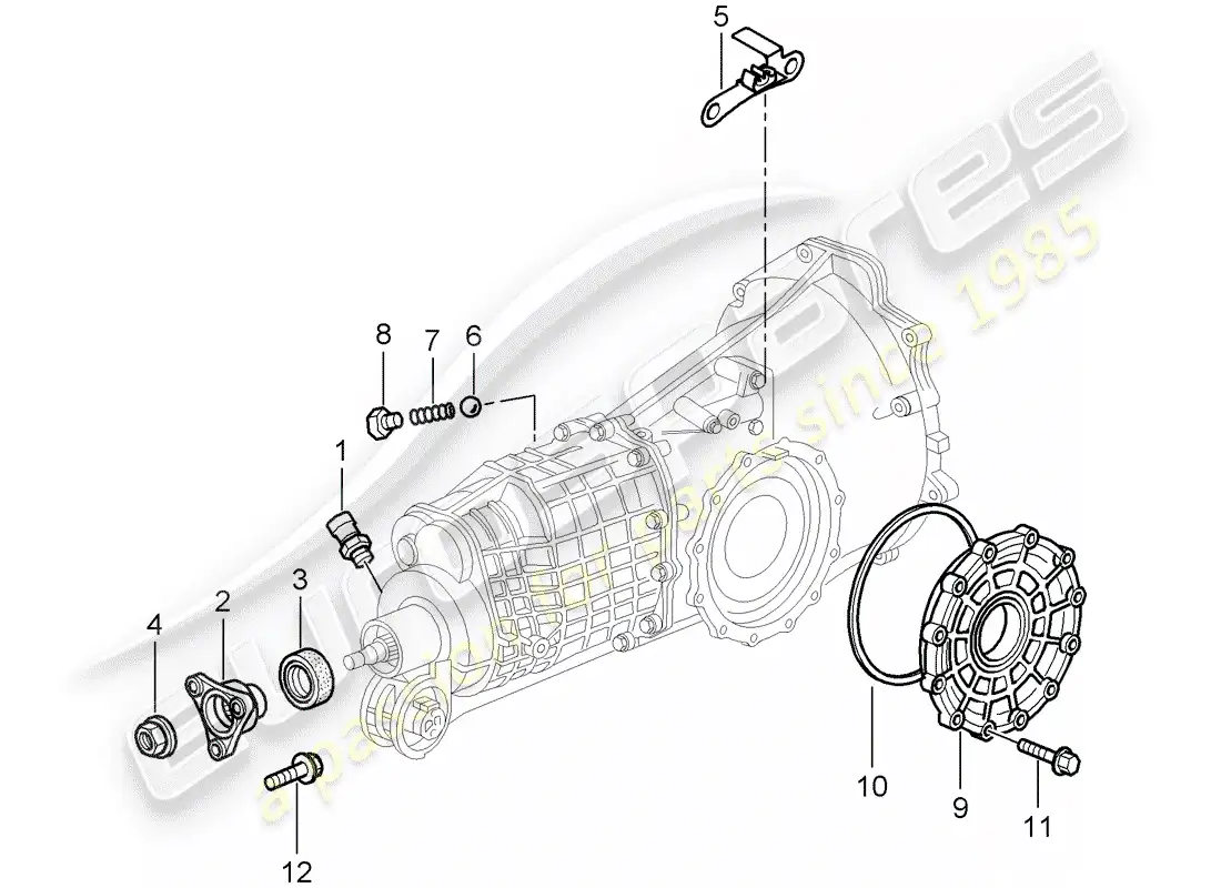 porsche 2004 (996) transmisión - piezas individuales diagrama de piezas
