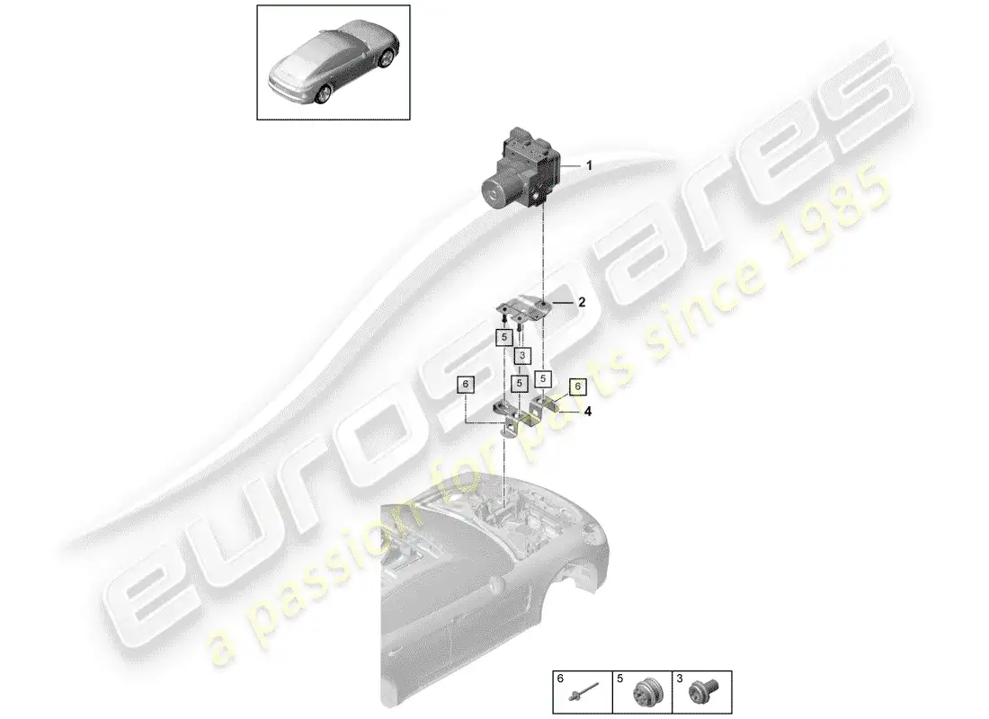 porsche 2019 (panamera 971-1) unidad hidraulica diagrama de piezas