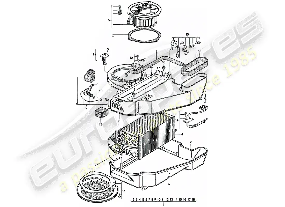 porsche 1977 (924) aire acondicionado - d - mj 1979>> - mj 1979 diagrama de piezas