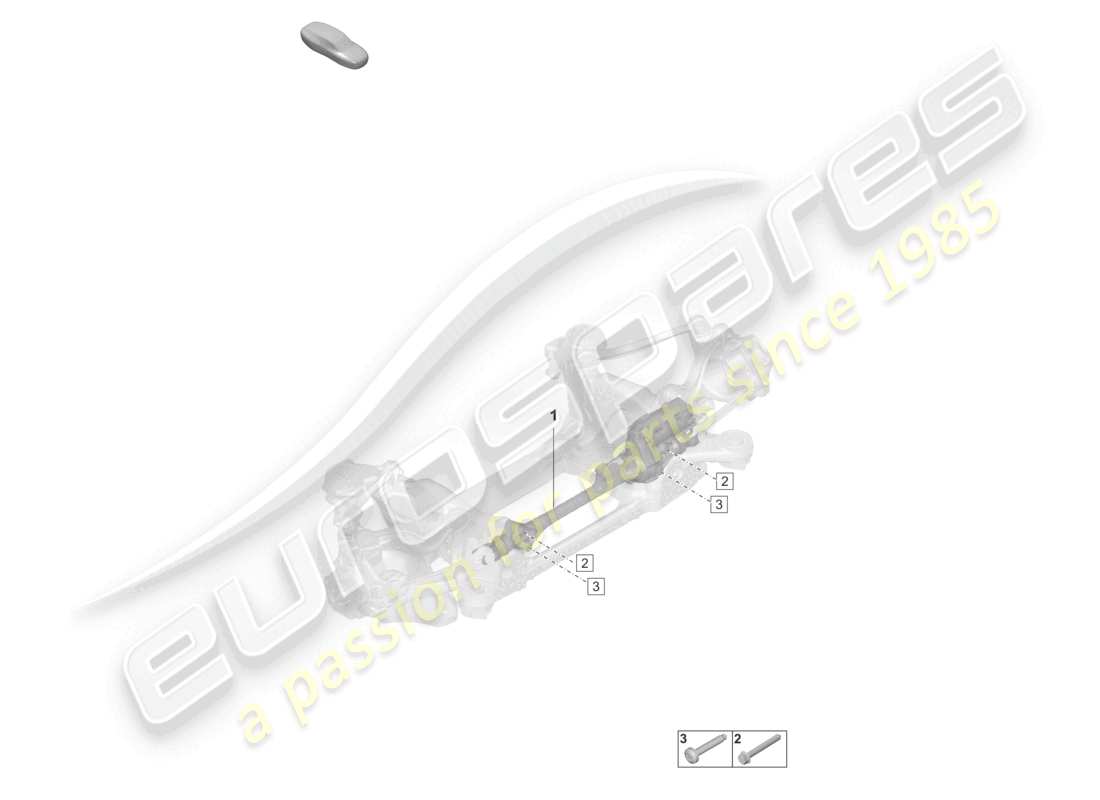 porsche 2023 (taycan 9j1-1) dirección eje trasero diagrama de piezas