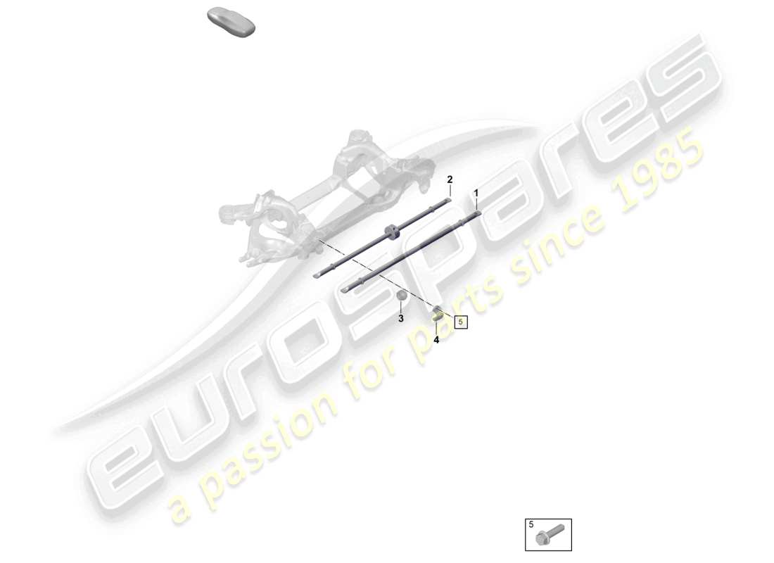 porsche 2022 (taycan 9j1-1) barra antivuelco diagrama de piezas