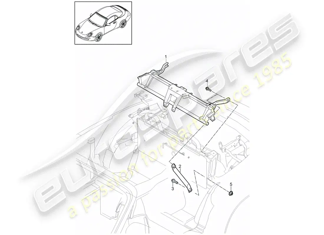 porsche 2009 (997-2) marco diagrama de piezas
