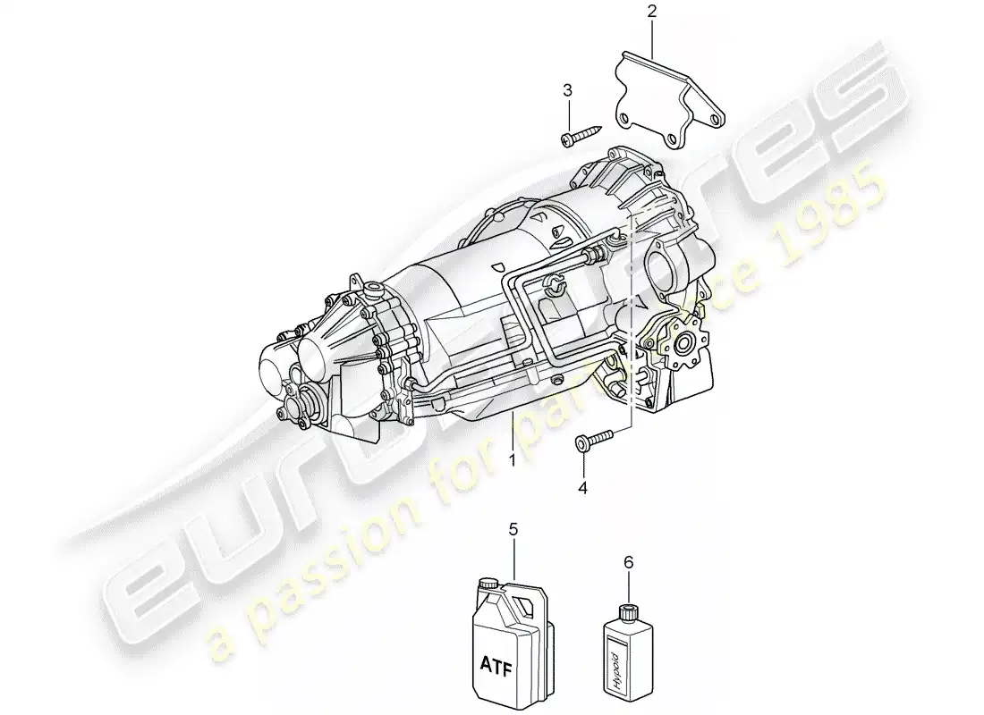 porsche 2009 997-2 turbo / gt2 tiptronic diagrama de piezas