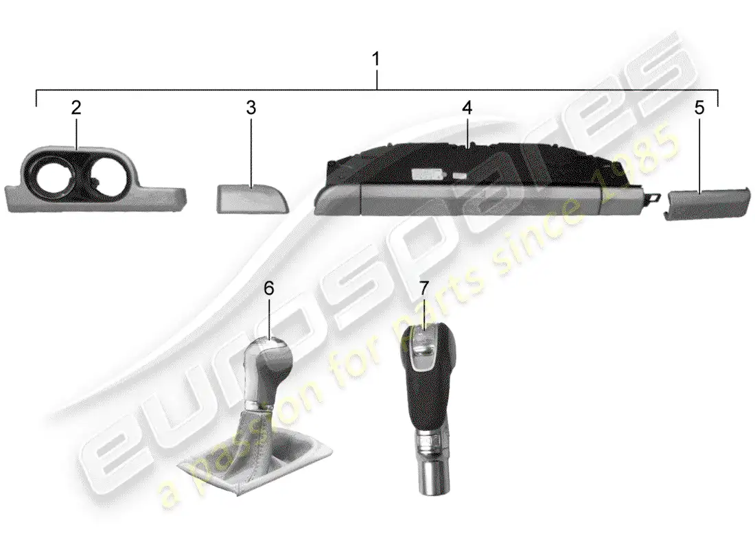 porsche 2013 (tequipment 98x/99x) kit de instalacion diagrama de piezas