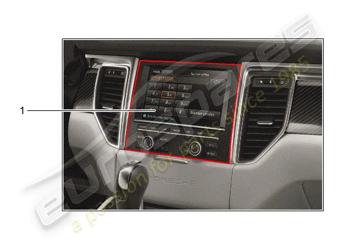 porsche 2016 (tequipment macan) kit de instalacion diagrama de piezas
