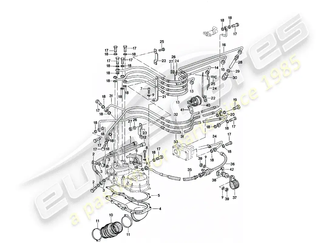 porsche 1981 (924) k-jetronic - 2 diagrama de piezas
