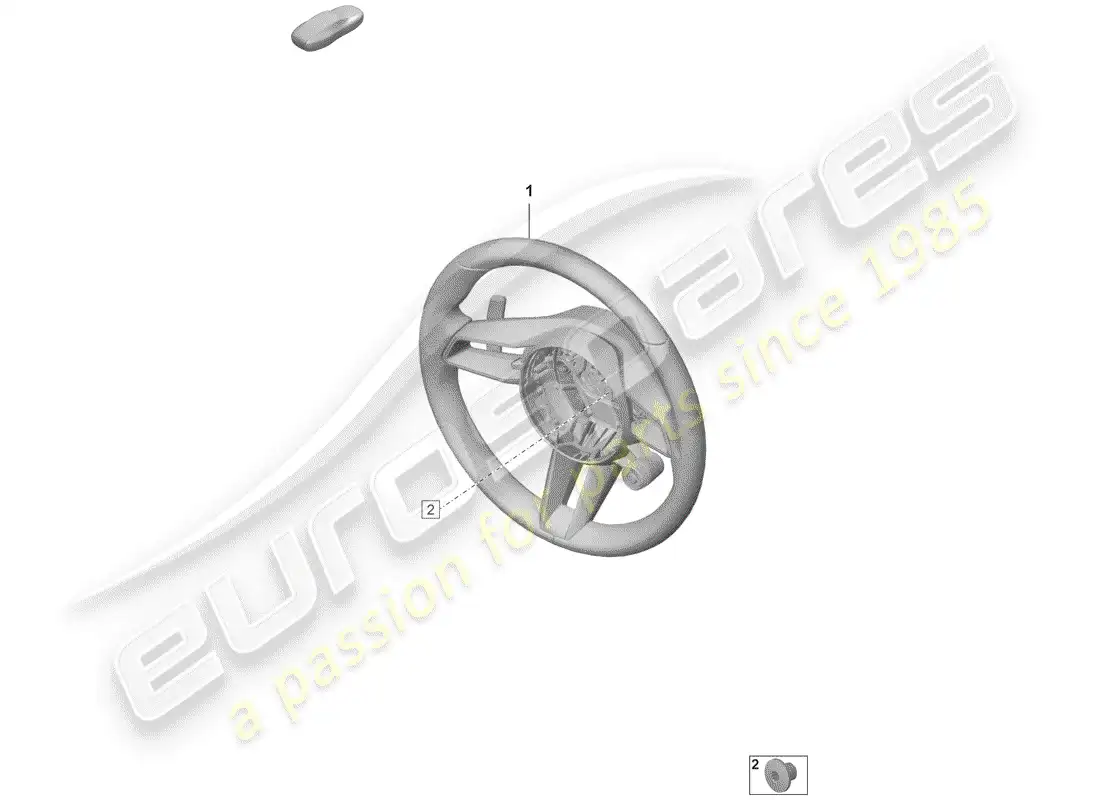 porsche 2019 (992-1) volante diagrama de piezas