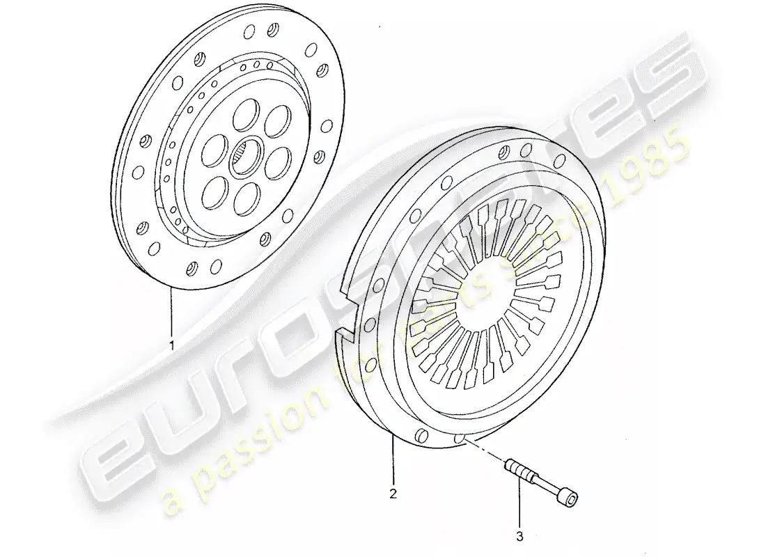 porsche 2011 (997-2 gt3) embrague diagrama de piezas