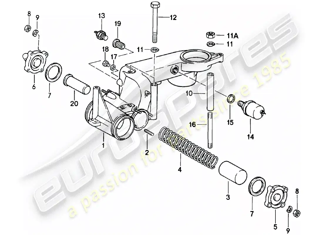 porsche 1980 (911) k-jetronic-ii diagrama de piezas