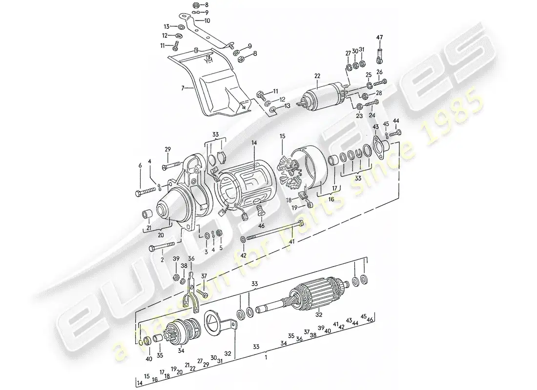 porsche 1979 (924) inicio diagrama de piezas