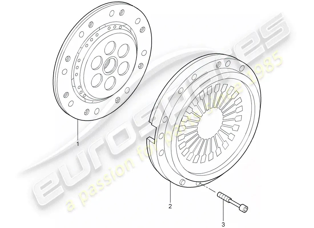 porsche 2009 997-2 turbo / gt2 embrague diagrama de piezas
