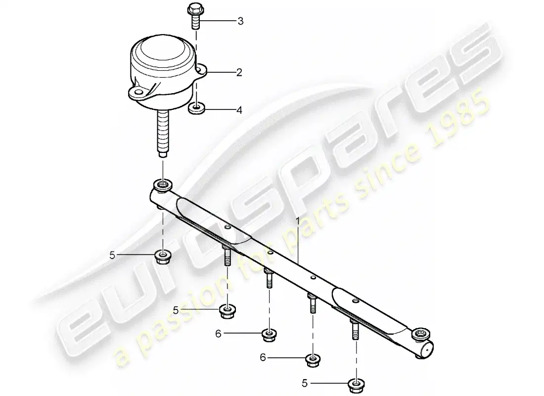 porsche 2005 (carrera gt) diagrama de piezas de suspensión de transmisión