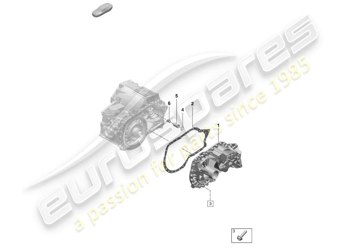porsche 2025 (macan-e) caja de engranajes macan turbo macan 4s diagrama de piezas
