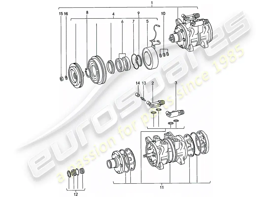 porsche 1977 (924) compresor - d - mj 1979>> - mj 1979 diagrama de piezas