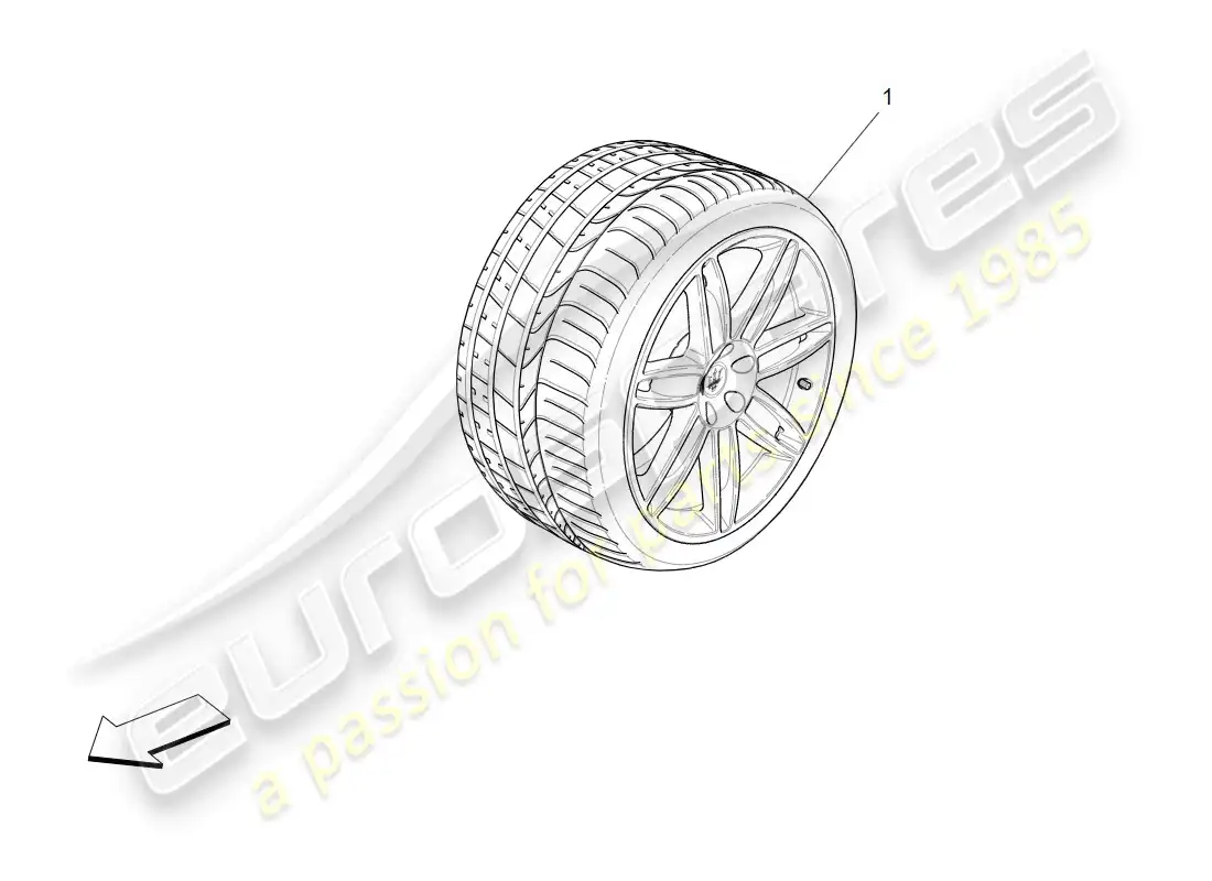 maserati granturismo (2014) cpl. wheels diagrama de piezas