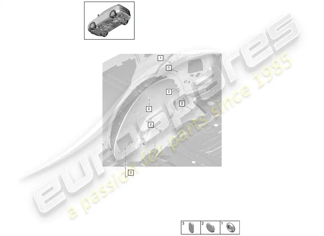 porsche 2019 (cayenne e3 9ya/9yb) enchufar diagrama de piezas