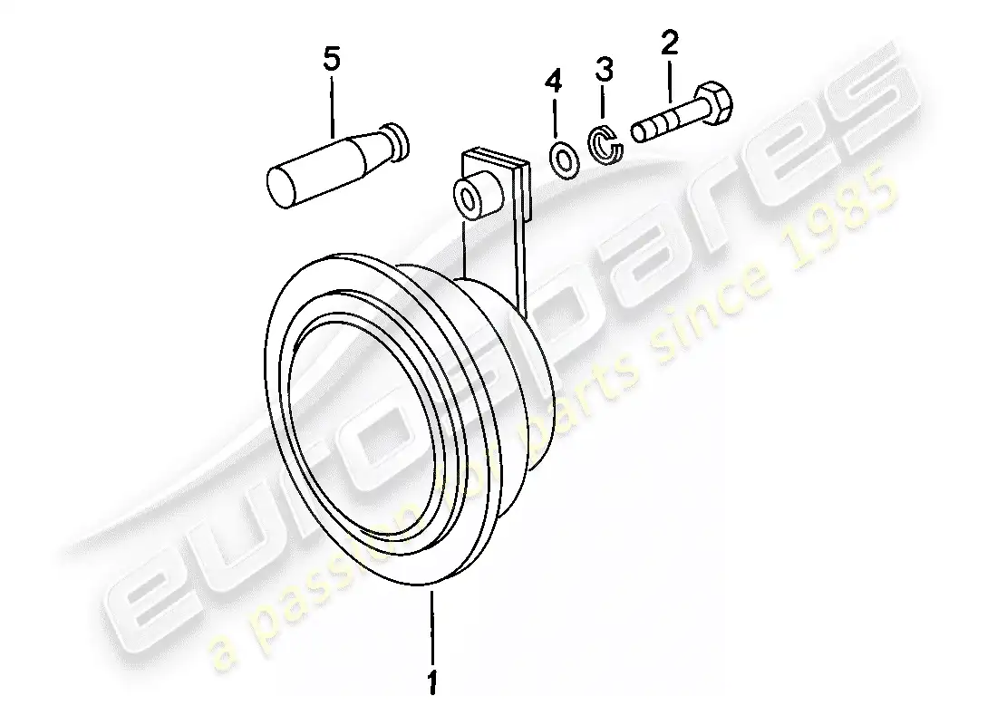 porsche 1979 (924) bocina - d >> - mj 1978 diagrama de piezas