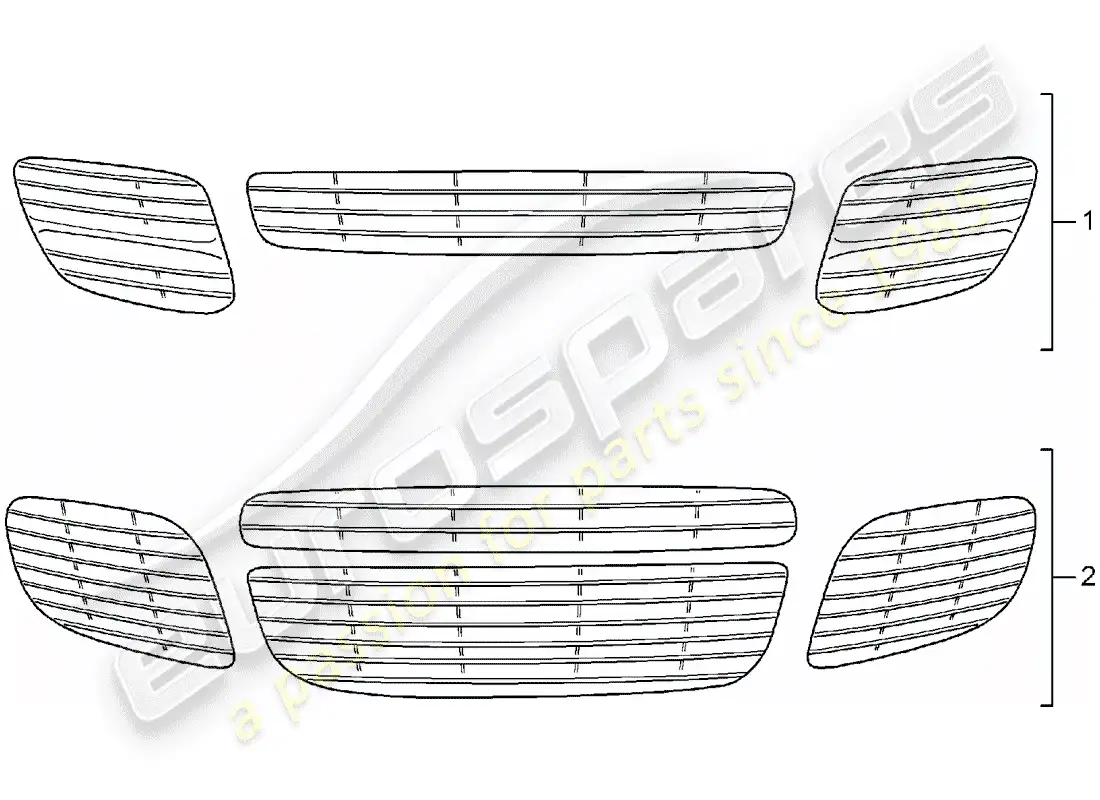 porsche 2013 (tequipment cayenne) rejilla de ventilación diagrama de piezas