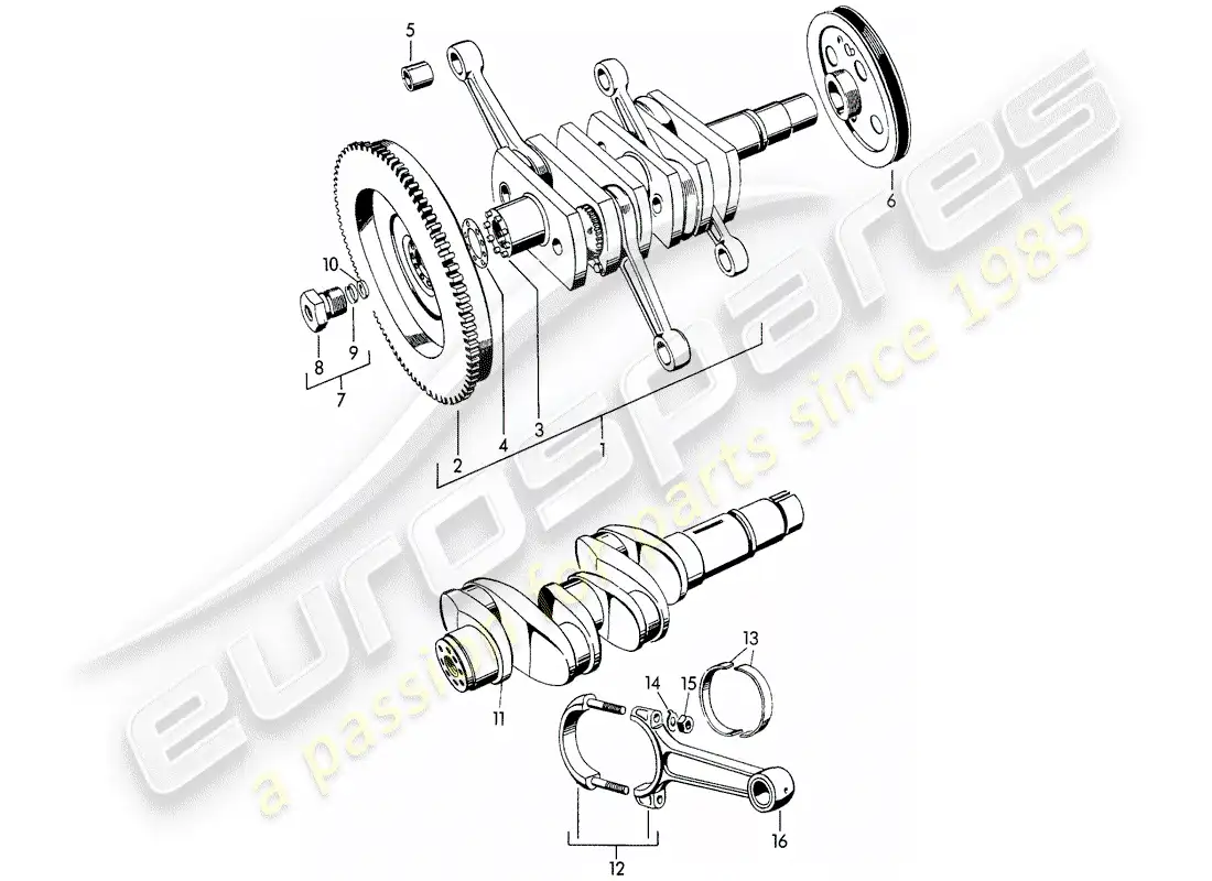 porsche 1955 (356/356a) cigüeñal - m >> 10 199 - m >> 21 780 - m >> 50 099 - m >> 21 999 - m >> 33 899 - m >> 40 999 diagrama de piezas