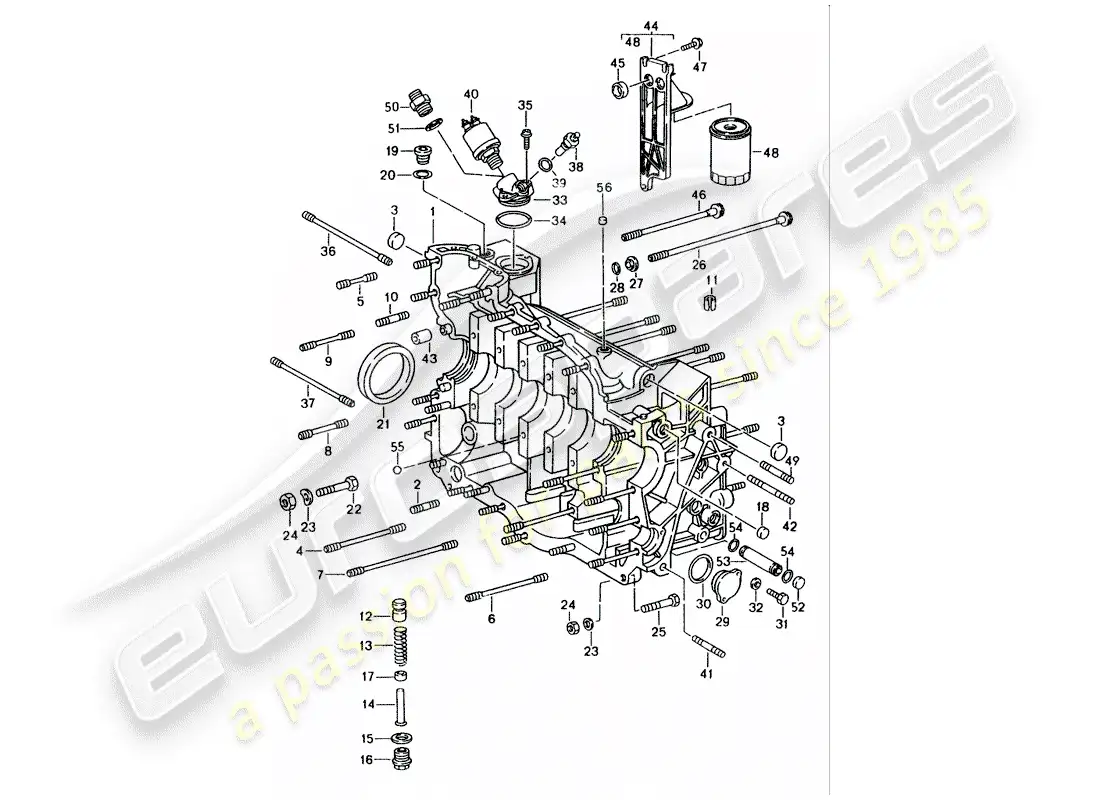 porsche 1996 (993) carter - juego de reparación para mantenimiento - ver ilustración: diagrama de piezas