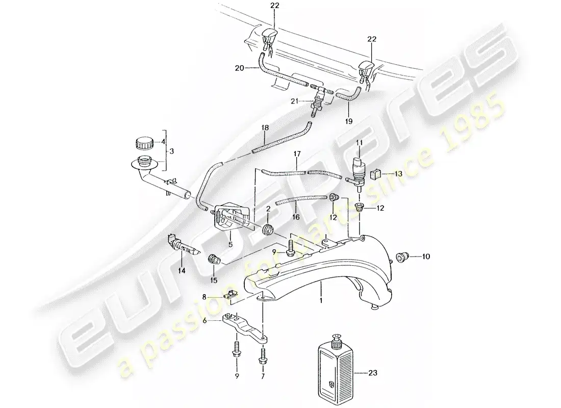 porsche 2004 (996 turbo / gt2) diagrama de piezas de la unidad arandela