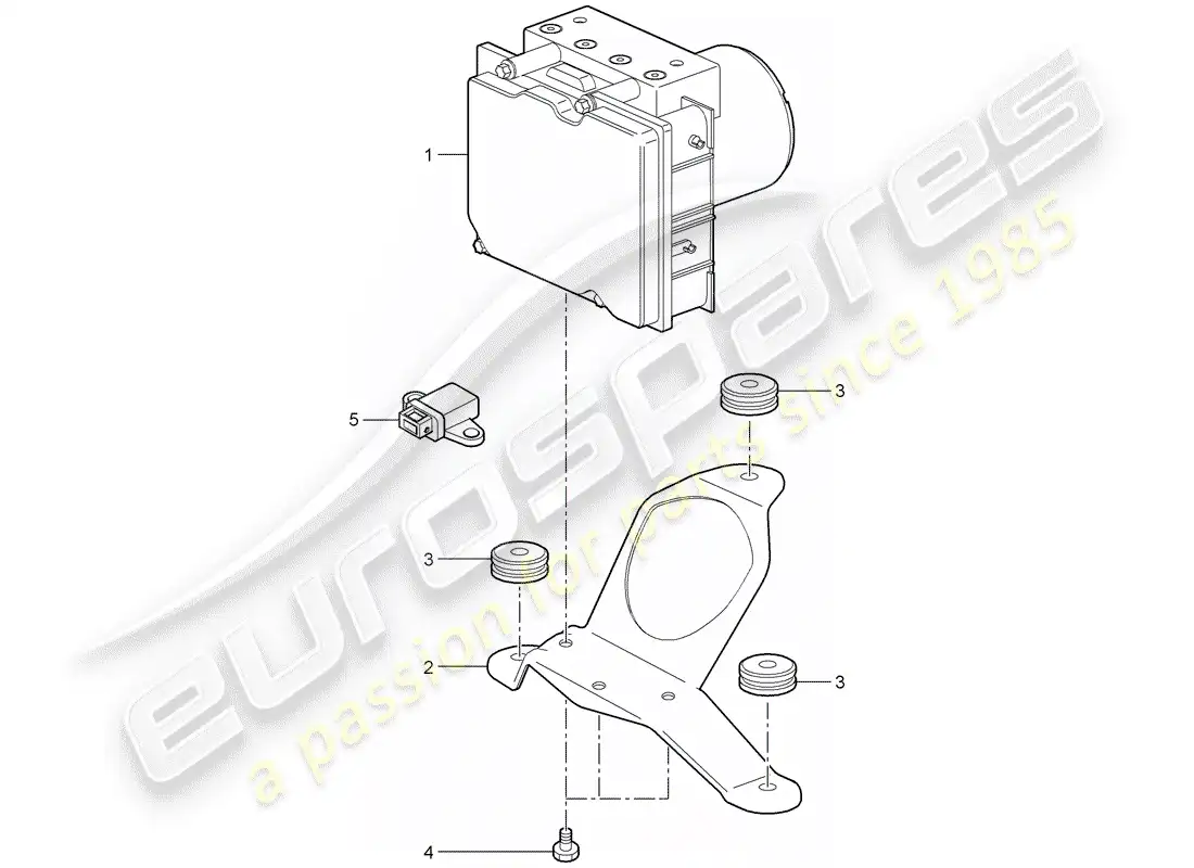 porsche 2009 997-2 turbo / gt2 unidad hidraulica diagrama de piezas