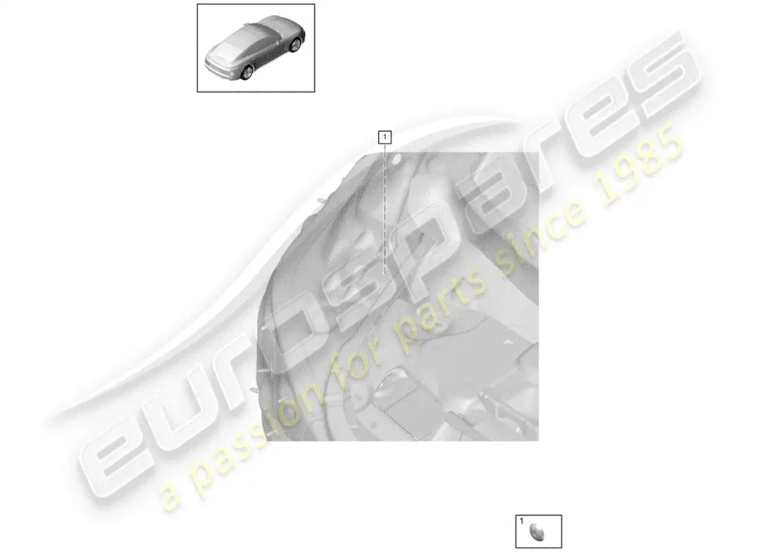 porsche 2019 (panamera 971-1) enchufar diagrama de piezas