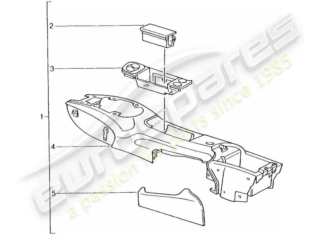 porsche 1992 (tequipment) kit de instalacion diagrama de piezas