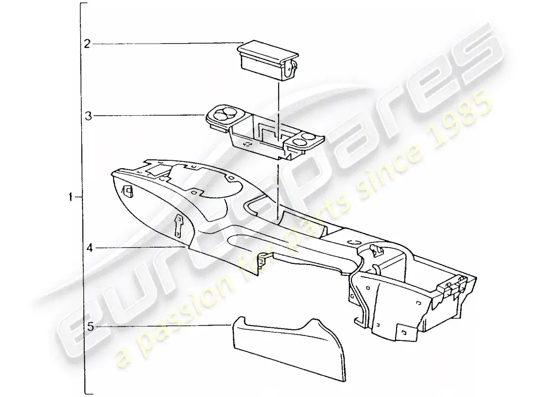porsche 1992 (tequipment) kit de instalacion diagrama de piezas
