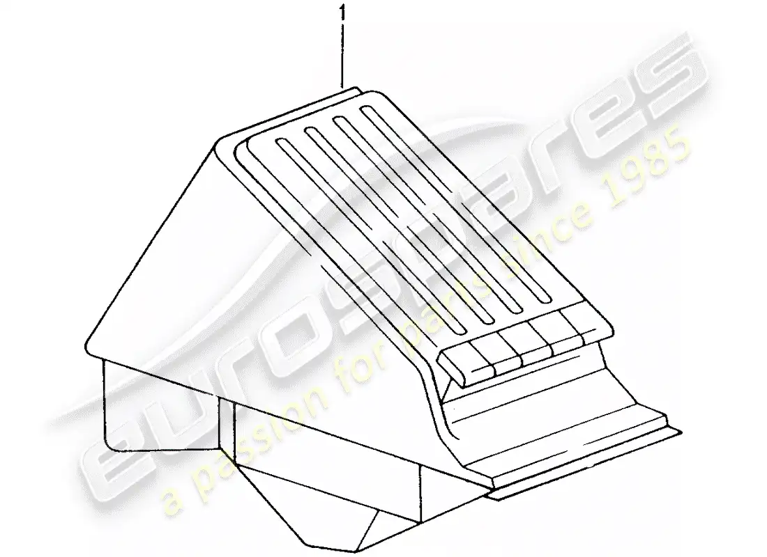 porsche 1987 (tequipment) caja para cd diagrama de piezas