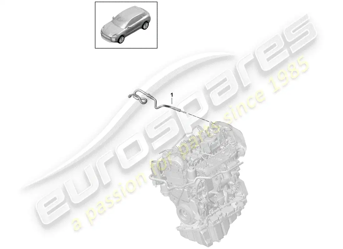 porsche 2019 (macan) fuel system diagrama de piezas