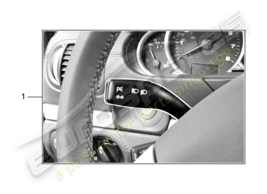 porsche 2014 (tequipment cayenne) selección de idioma diagrama de piezas