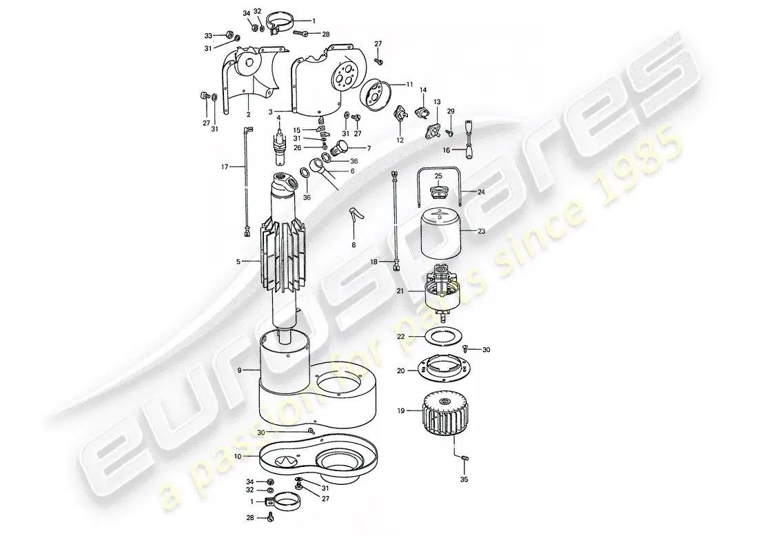 porsche 1977 (911) material de reparación - calentador - d >> - mj 1976 diagrama de piezas