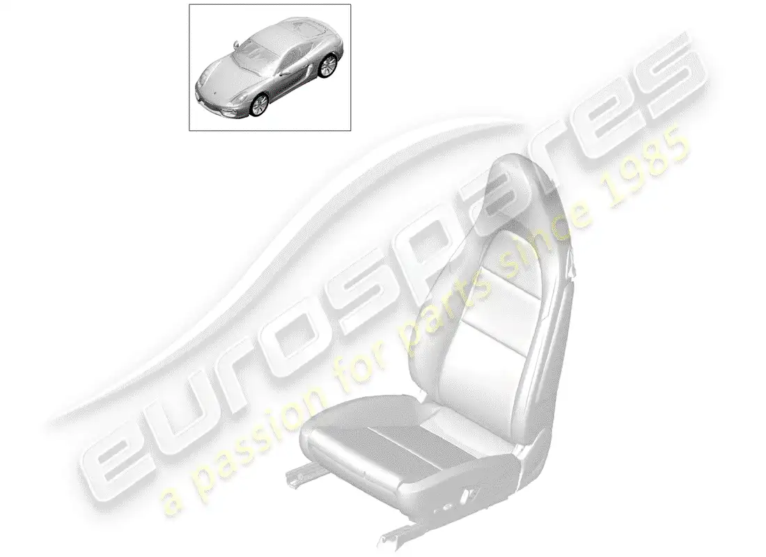 porsche 2015 (981 cayman) elemento calentador diagrama de piezas