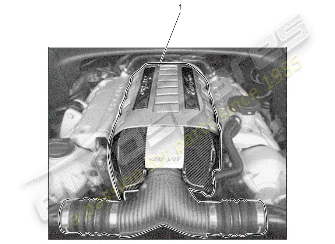 porsche 2013 (tequipment cayenne) motor diagrama de piezas