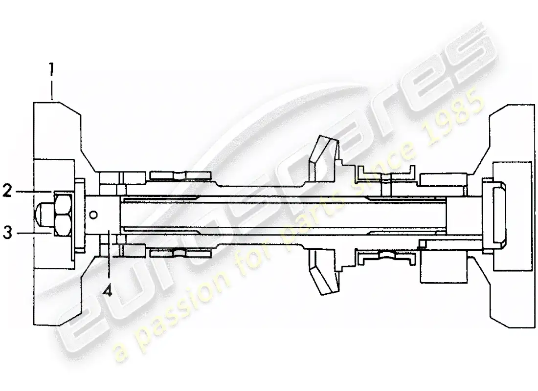 porsche 1964 (356b/356c) contrapesos del volante - para - árbol de levas - admisión diagrama de piezas