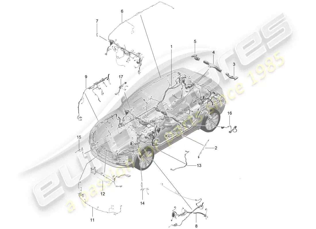 porsche 2020 (macan) aprovechar diagrama de piezas