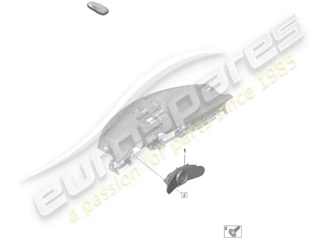 porsche 2019 (992-1) combinación de instrumentos diagrama de piezas