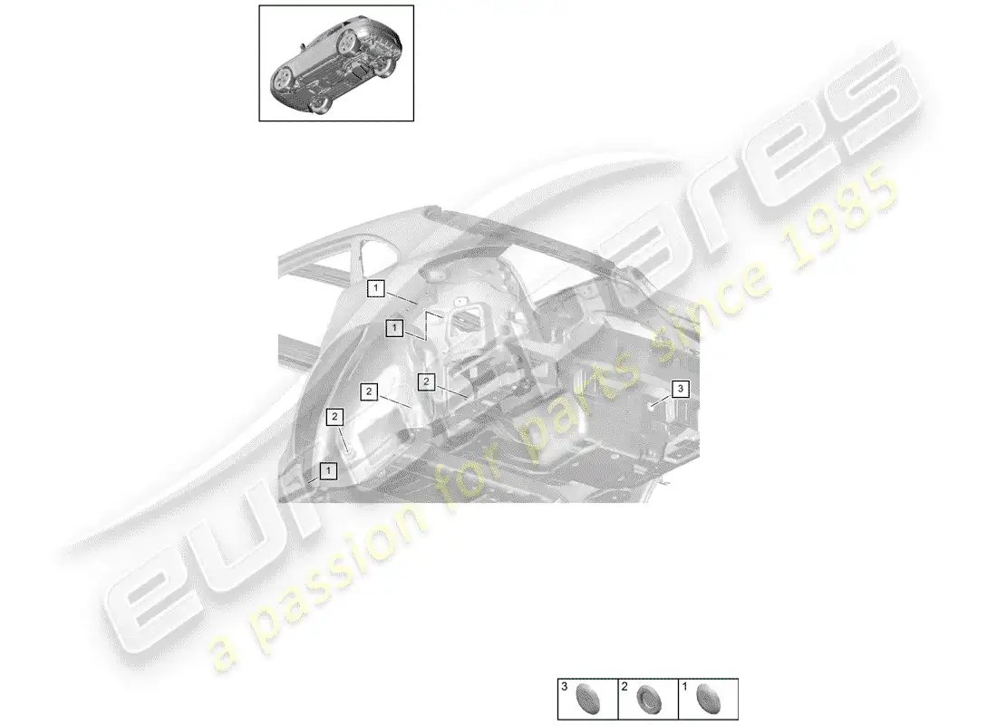 porsche 2019 (macan) enchufar diagrama de piezas